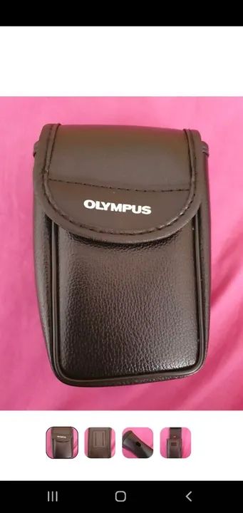 Capa de couro para Câmera Olympus