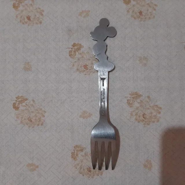 Garfo Mickey Bonny Walt Disney Inox Antigo Raridade Usado - Foto 2