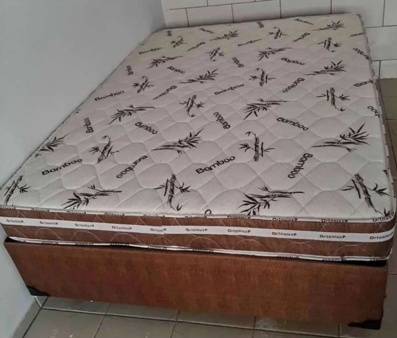 Cama Box com Colchão Ortopédico Bamboo