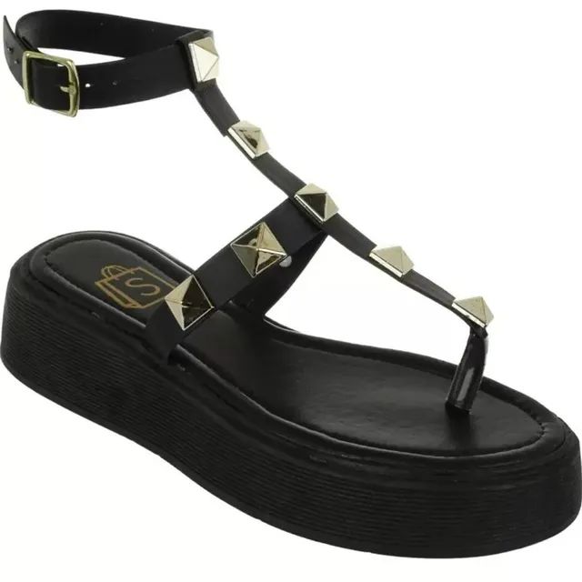 Sandália Flat Spike NOVO tamanho 37 em caixa  - Foto 4