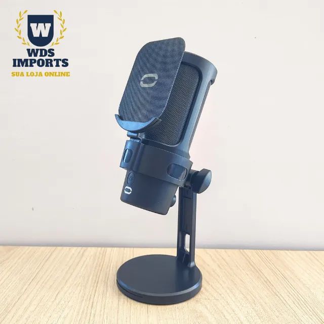 Microfone Condensador Gamer Led Rgb Usb-c  - Foto 2