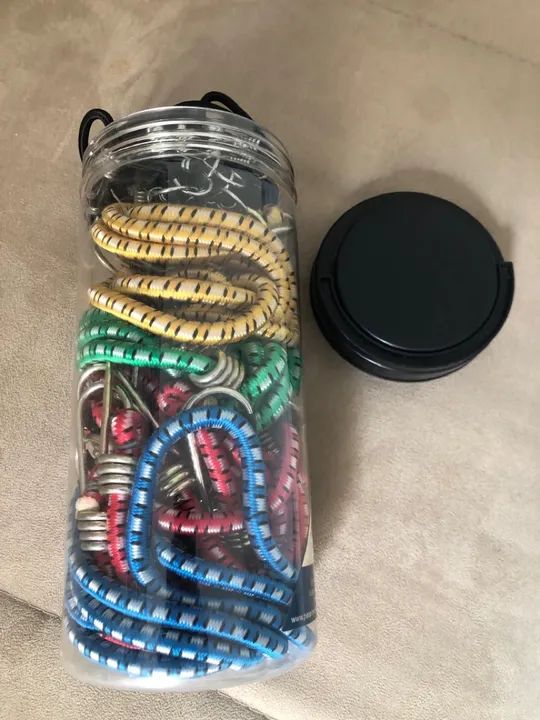 Corda Elástica para Amarrar Carga Bagagem Bike Moto Prancha (Bungee Cords) - Foto 2