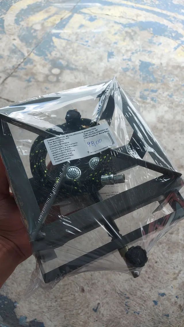 Fogareiro alta pressão completo ( com mangueira e registro) novo !