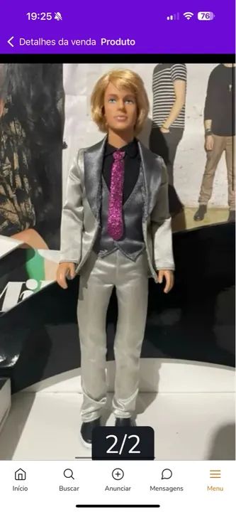 Boneca Ken - barbie moda e magia 