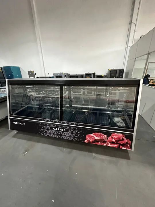 Balcão açougue 3 metros gancheira Atlantis Refrimate 