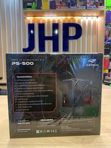 Fonte Atx 500W PS-500BK C3 Tech S/Cabo - Loja Física  - Foto 2