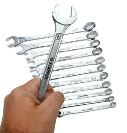 ** Kit / Jogo de Chaves Combinadas Staffer 6 mm a 22 MM 12 Peças Ferramentas  z176 ** - Foto 4