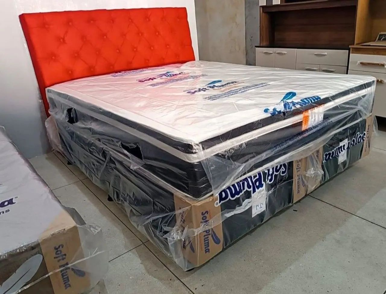 CAMA BOX CASAL QUEEN MOLAS ENSACADAS  - Foto 2