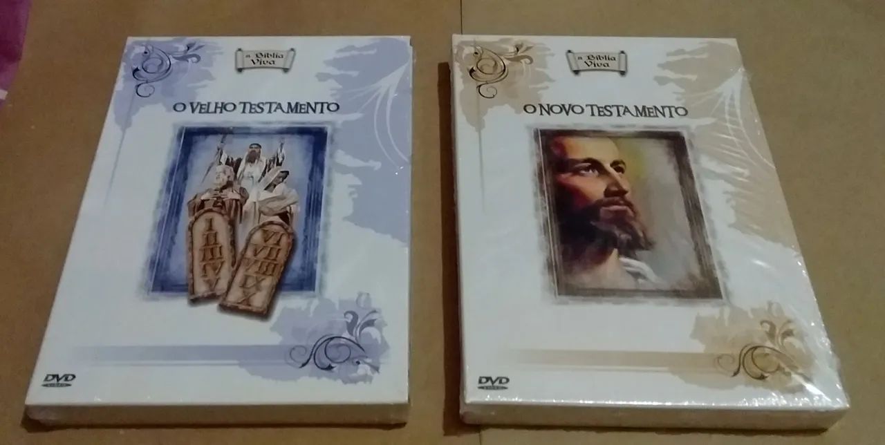 Box DVD A Bíblia VELHO Testamento com 4 DVD'S + O NOVO Testamento 6 DVD'S - Lacrados