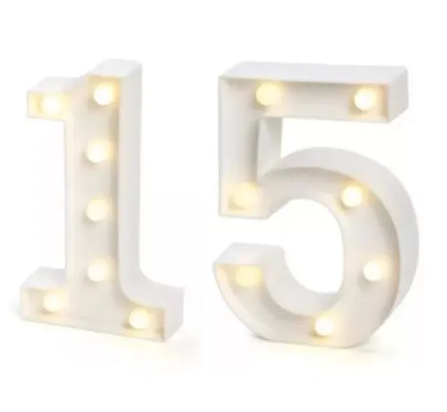 Luminaria Led Decorativa Número 15 Festa Debudante - Foto 2