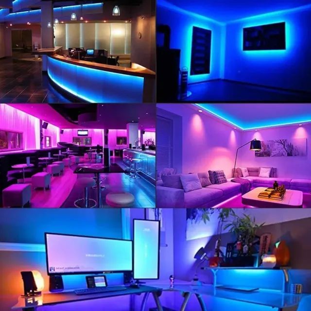 Fitas Led Decorativa RGB 5050 5m Controle Sem Fio Led _ CS479 - Foto 5
