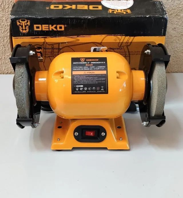 Moto Esmeril 6 Pol 360w Bivolt Deko - Foto 2