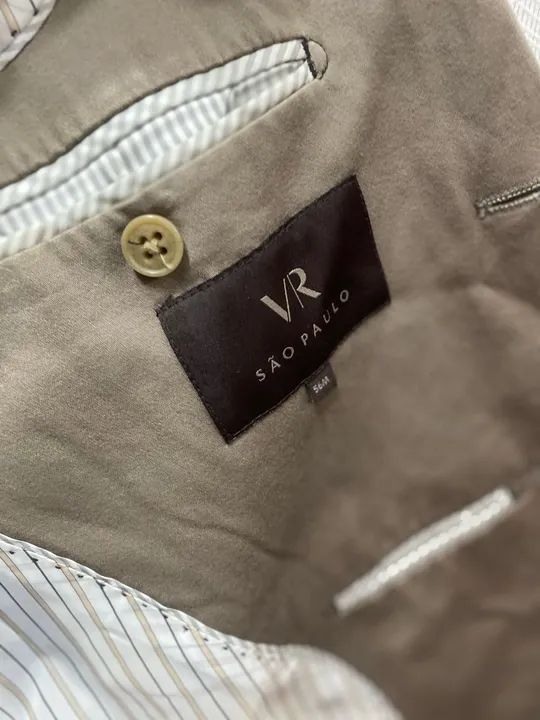 Blazer sarja,VR, marrom, elegante, tamanho 56 - Foto 5