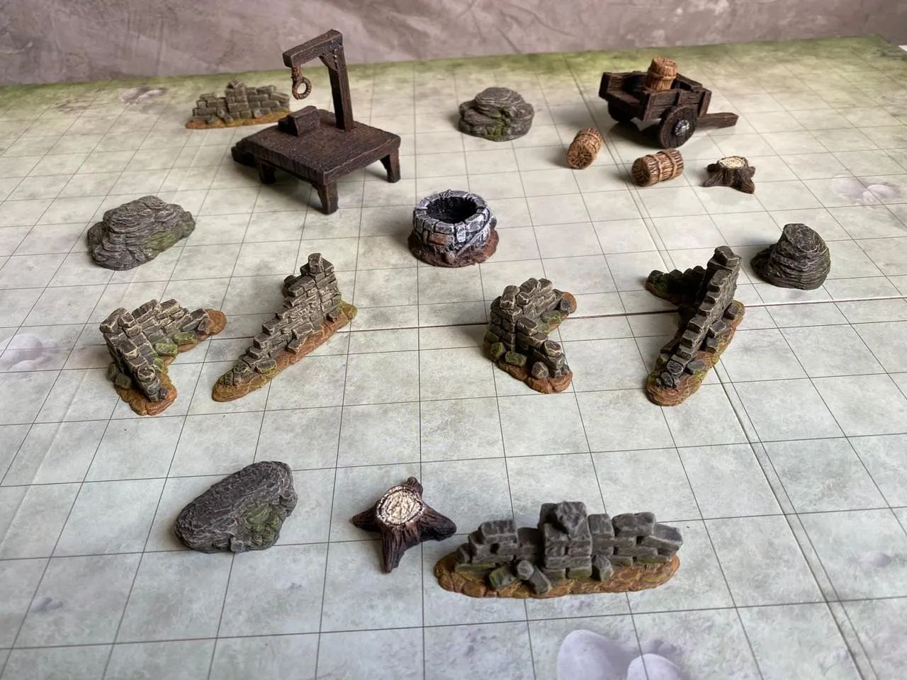 Vila Destruida | Miniatura | RPG 