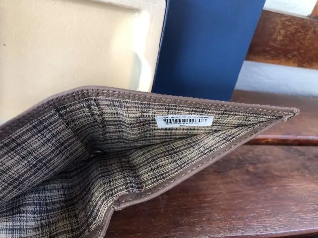 Carteira Masculina Porta Cartão Classe Couro Elegante M215 Marrom Café - Foto 3