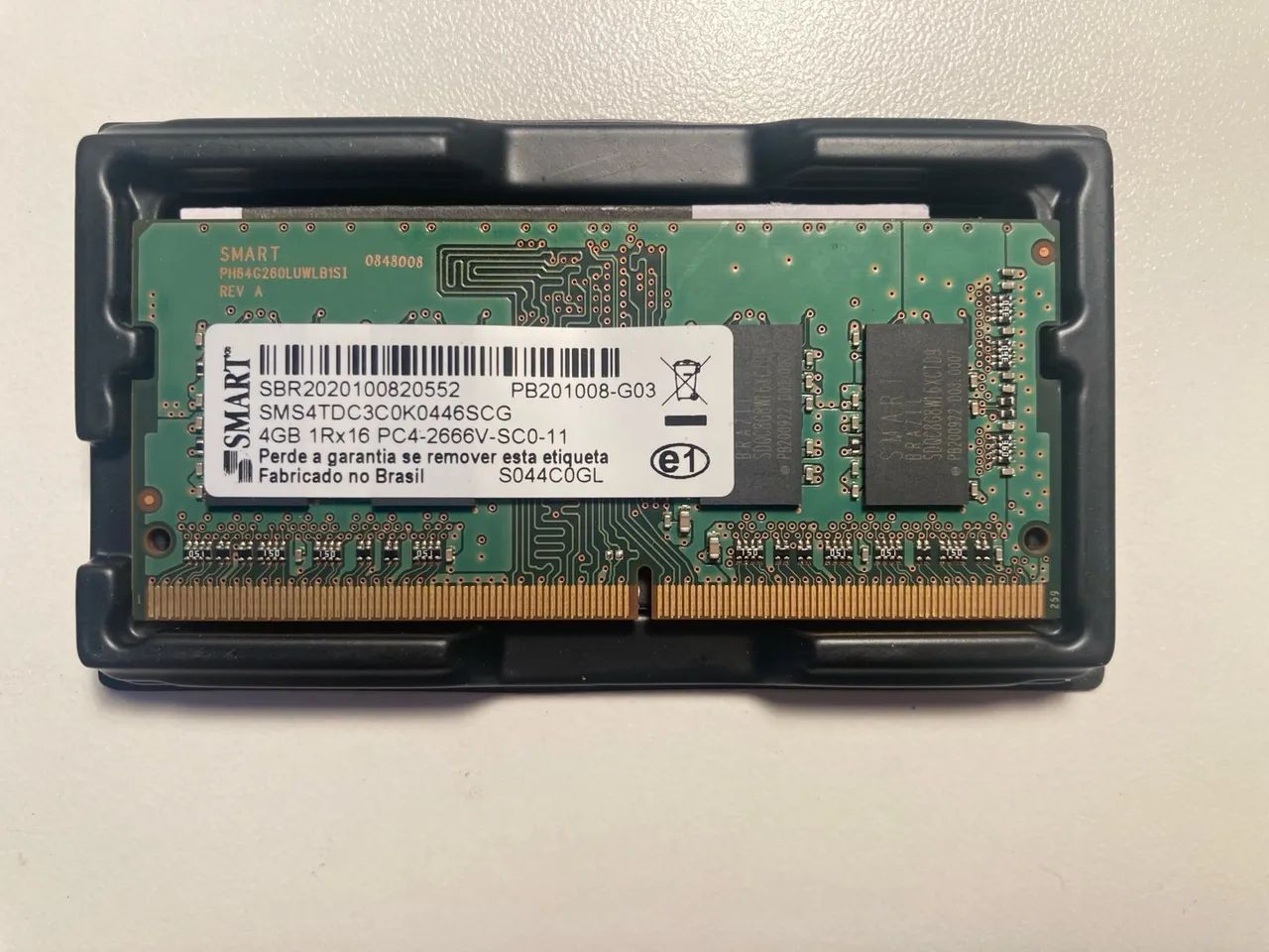 Memória RAM Smart 4GB DDR4 2666MHz Notebook Original