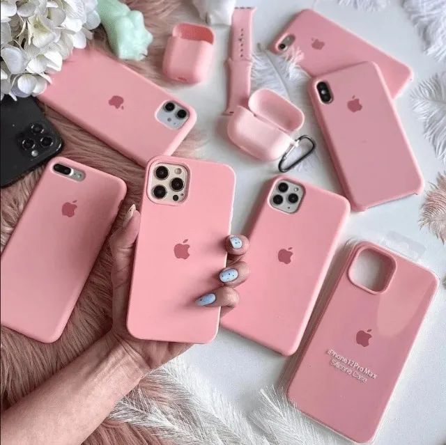 Capinha Silicone iPhone 12 Pro Max Rosa Claro + Película 3D - Foto 4