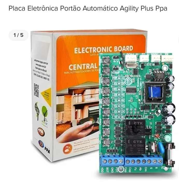 Placa Eletrônica Portão Automático Agility Plus Ppa