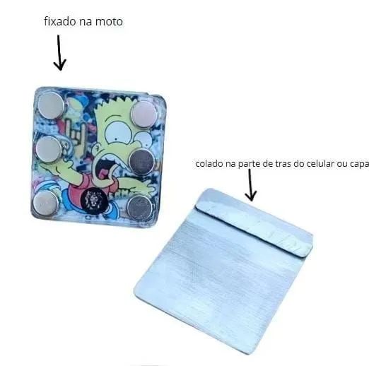 suporte de celular para moto resistente magnético com 6 imãs - Foto 2