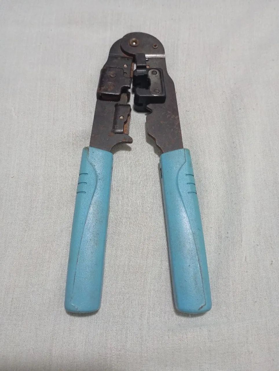 Climpador Alicate para Cabo de Internet RJ45 + 10 Clipes de Brinde - Foto 4