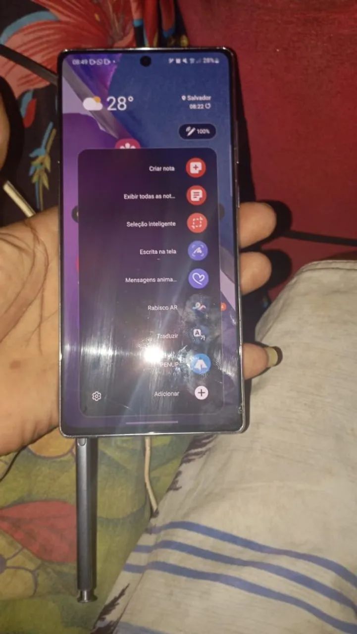 Vendo samsung note 20 só um trincomais todo bom 