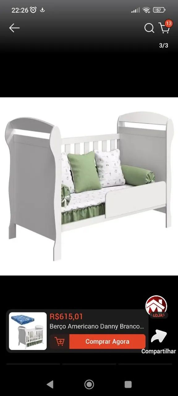 berço americano regulável  - Foto 4