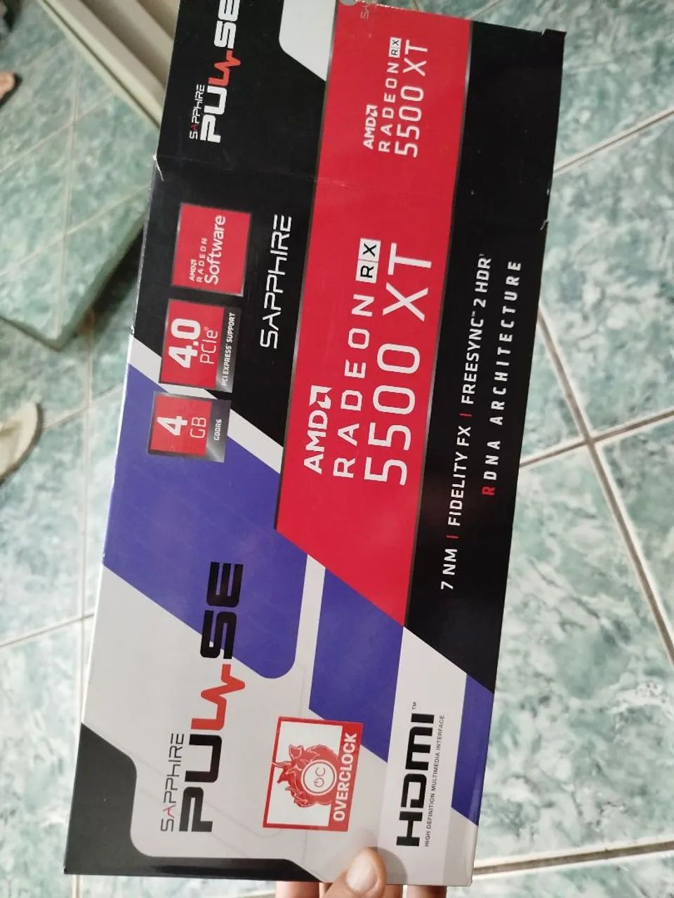 Placa de Vídeo Sapphire PULSE RX 5500 XT 4gb - Foto 5