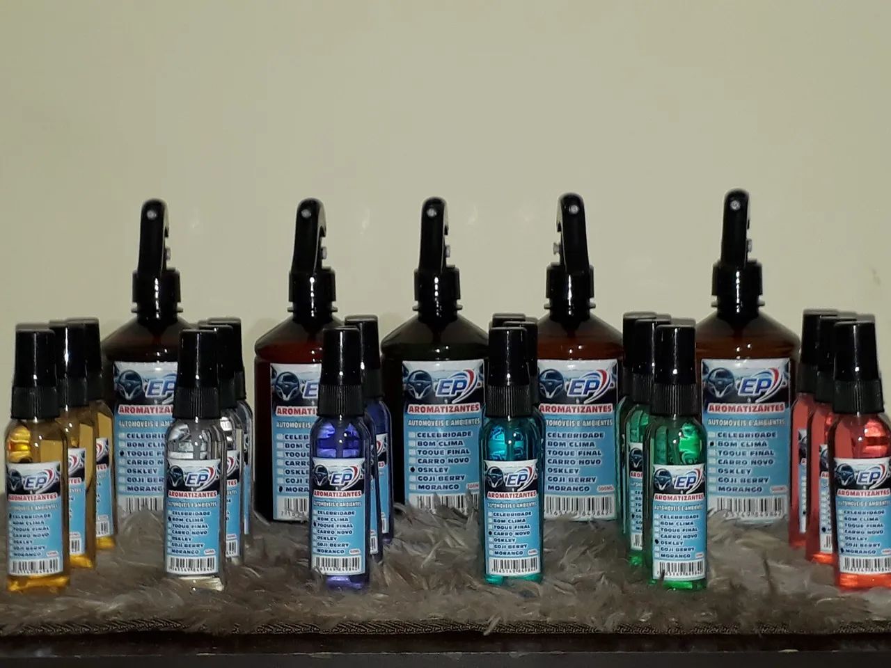 Aromatizantes para automóveis e ambientes 