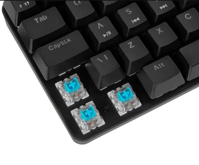 Teclado Mecanico TGT Sherman Compacto, Rainbow, ABNT2, Switch Azul - Foto 2