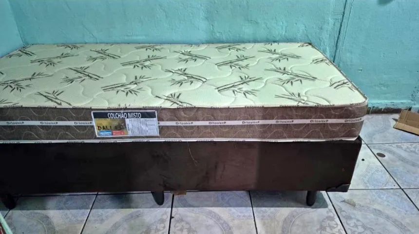 Cama box colchão d33 solteiro 