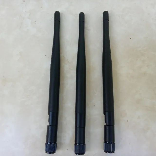 Kit 3 Antenas Wi-fi Roteador Fêmea Sma Conservadas