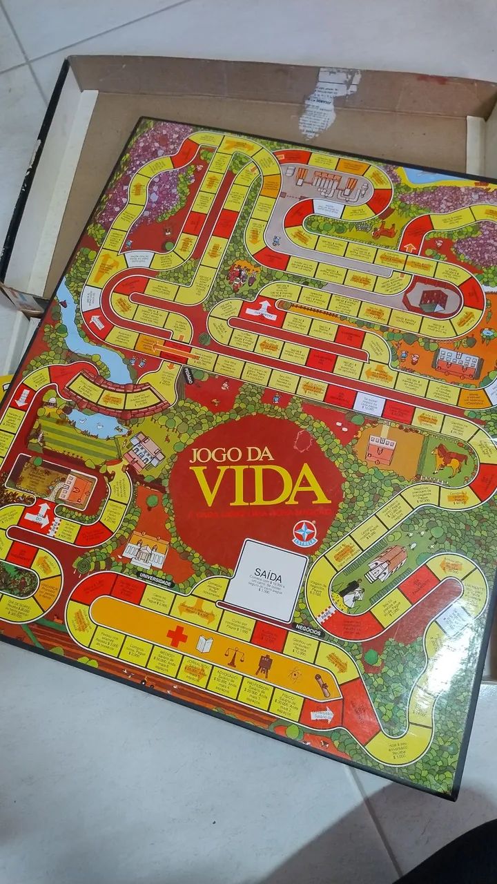 Brinquedo antigo jogo da vida - Foto 4