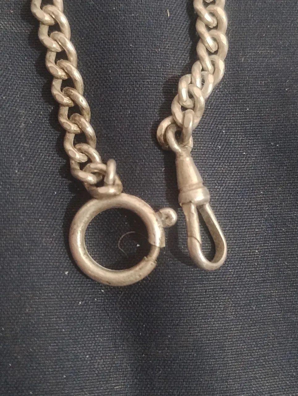 Corrente de Relógio de Bolso Antigo - Foto 4