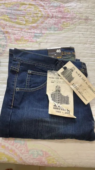 Calça Jeans Lee - 46 - Azul - Nova - Foto 3