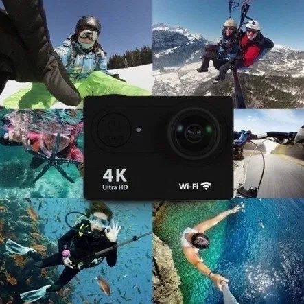 Mini Câmera de Ação 4k Portátil Wi-Fi Impermeável 30 mts - Esporte, Bike, Capacete - Foto 5