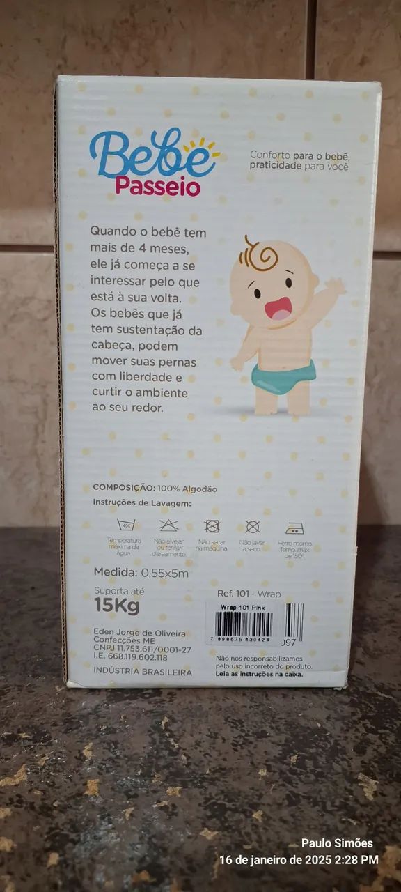 Bebê Passeio Wrap - Conforto e praticidade para você e seu bebê! - Foto 3