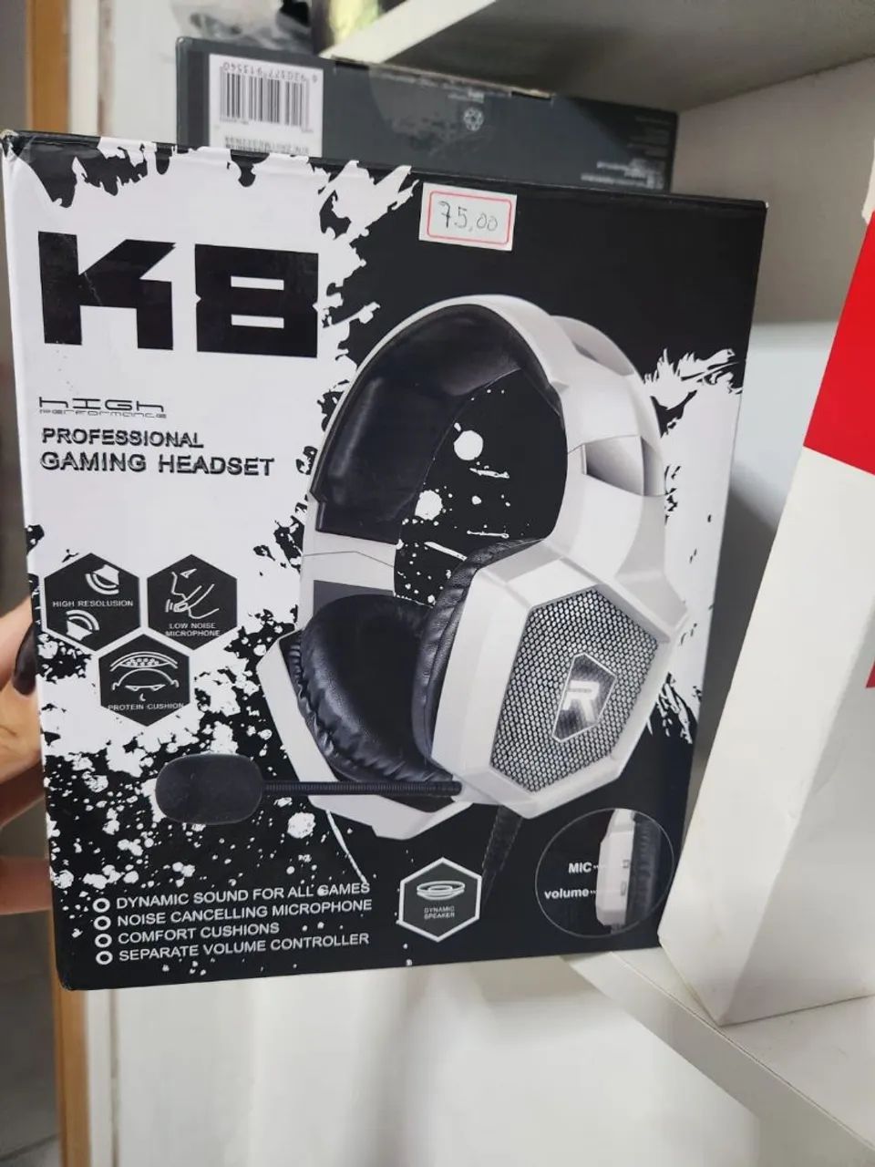 Headset Gamer K8 High Professional - Novo