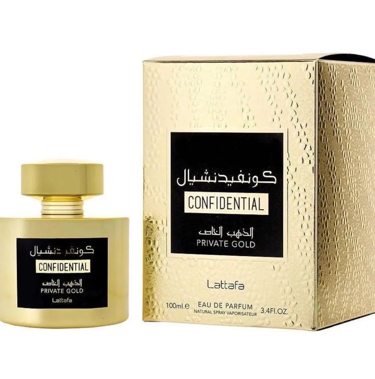Perfume Unisex Lattafa Confidential Private Gold Eau de Parfum 100 Ml - Foto 5
