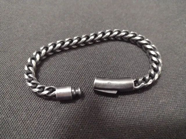 Pulseira motoqueiro, rock, aço, 18,5 cm - Foto 3