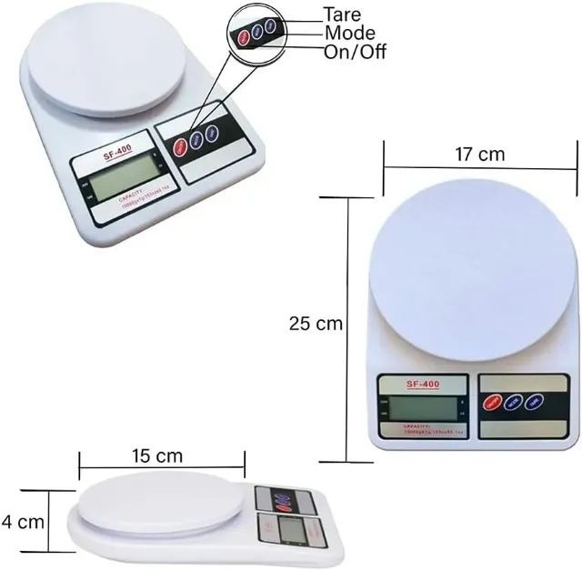 Balança de Cozinha Precisão 1g a 10kg  - Foto 3