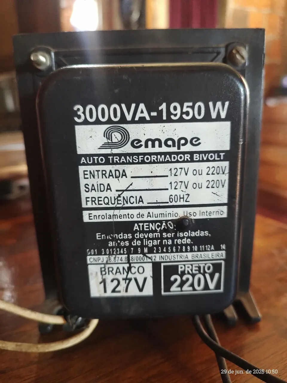 Transformador 3000VA Bivolt Demape