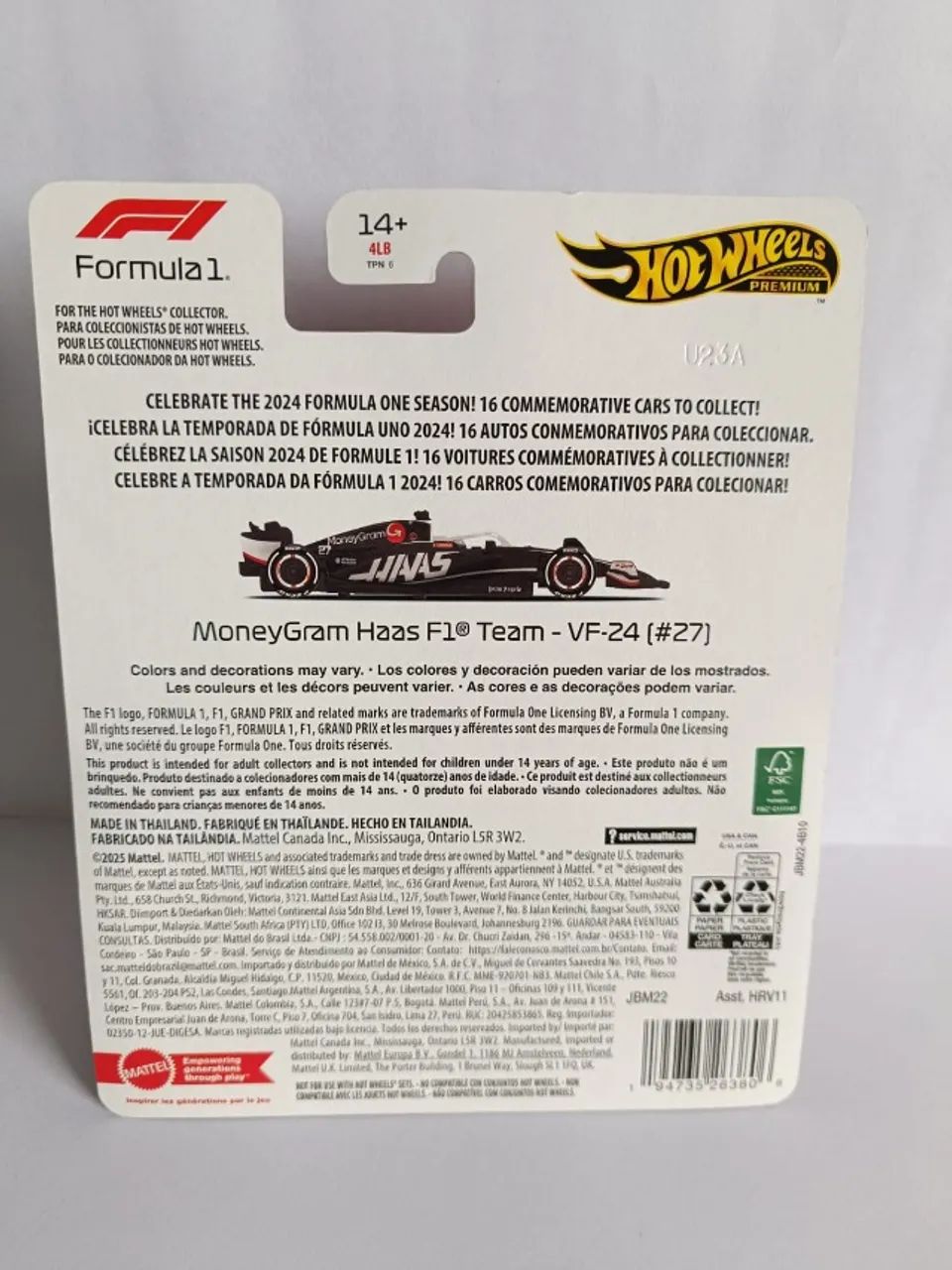 Hot Wheels F1 Haas VF-24 (#27) - Foto 4