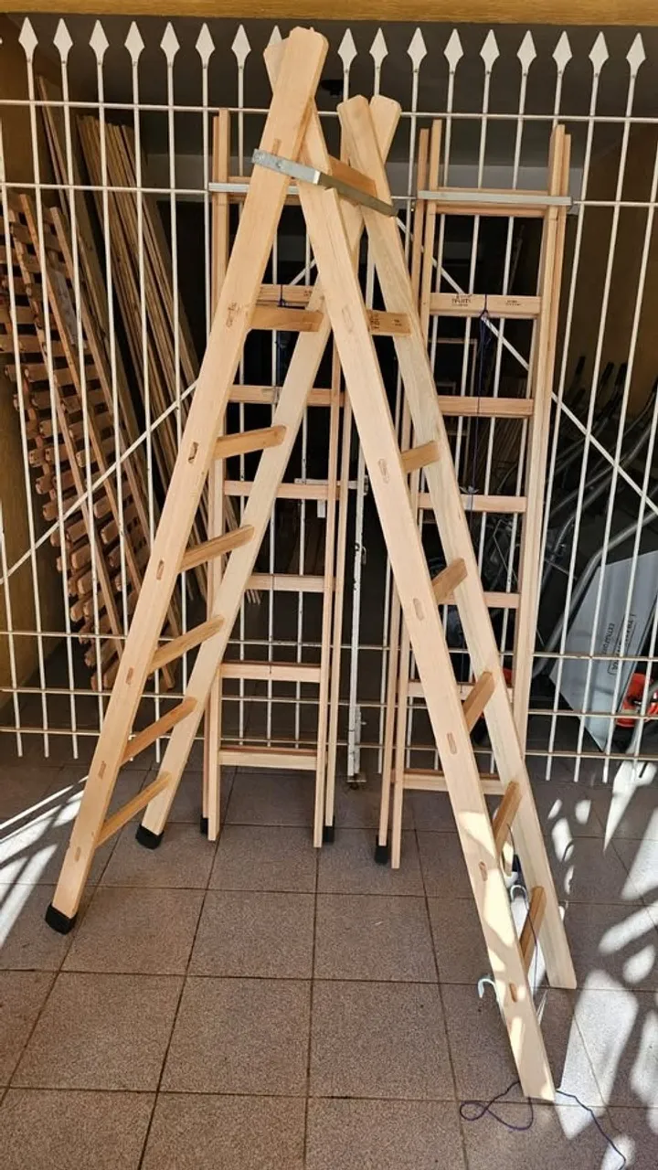 Escada Madeira 2x7 3,44m