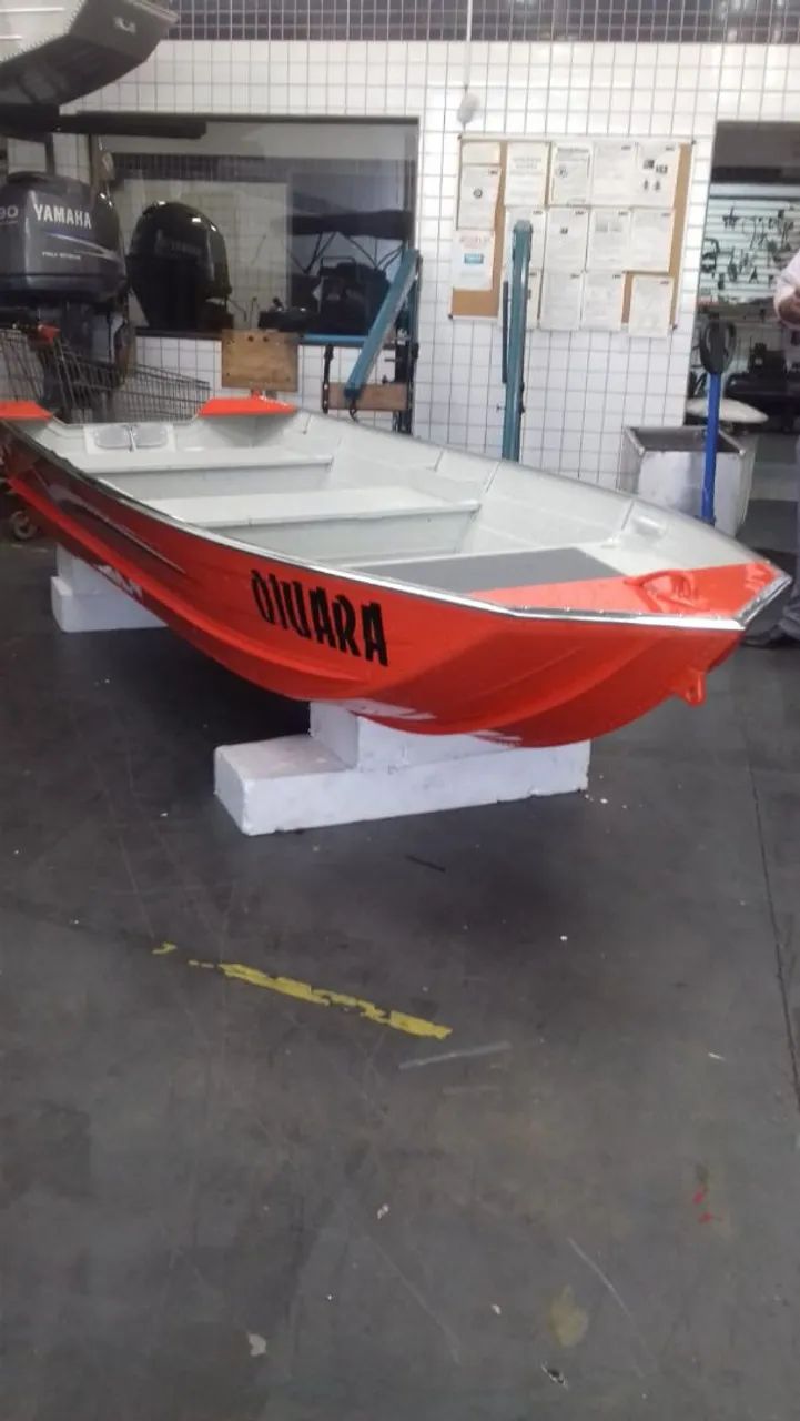 Barco de alumínio maresias seme chata de quatro metros  - Foto 6