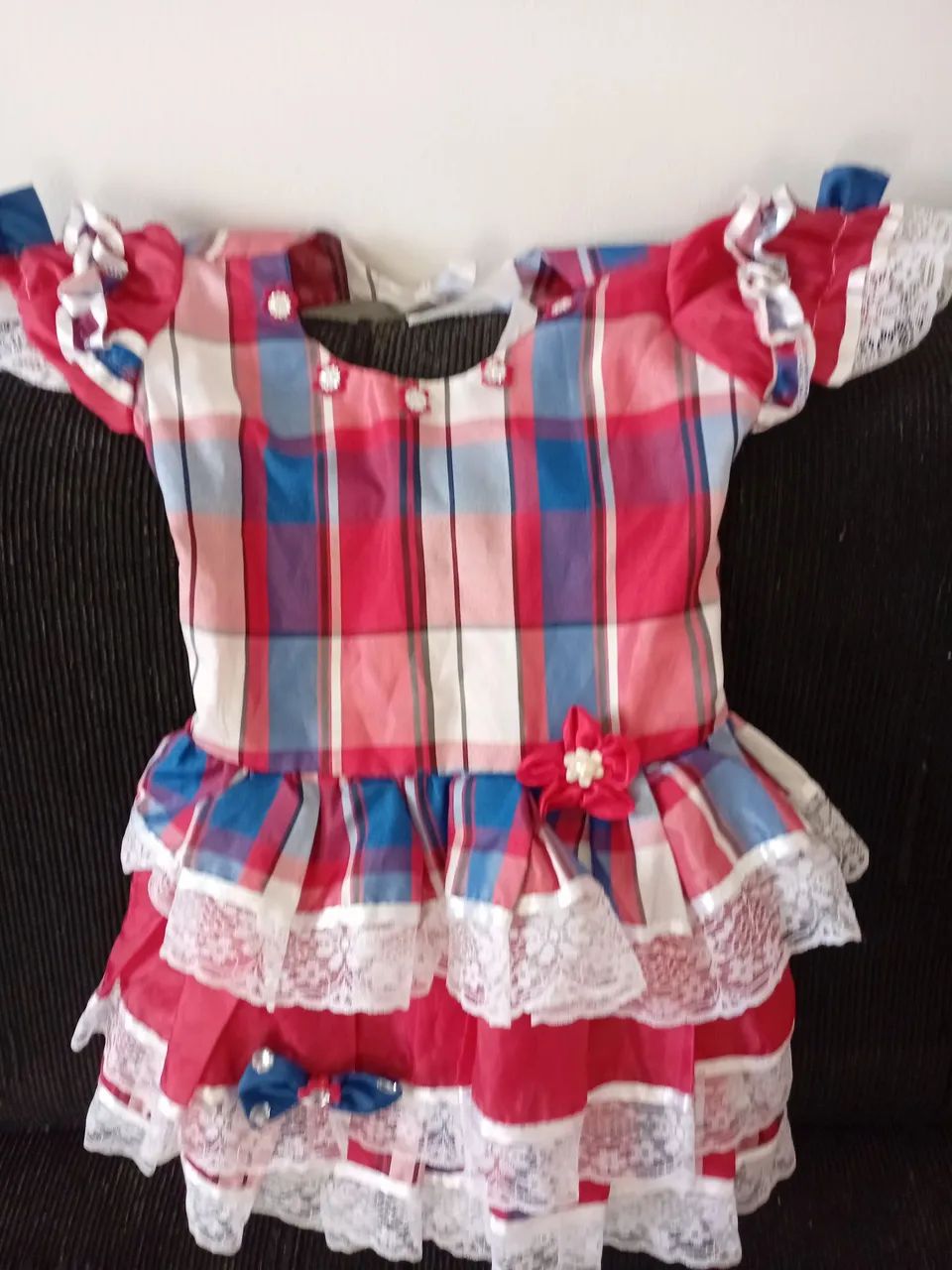 Vestido Junino - Xadrez 