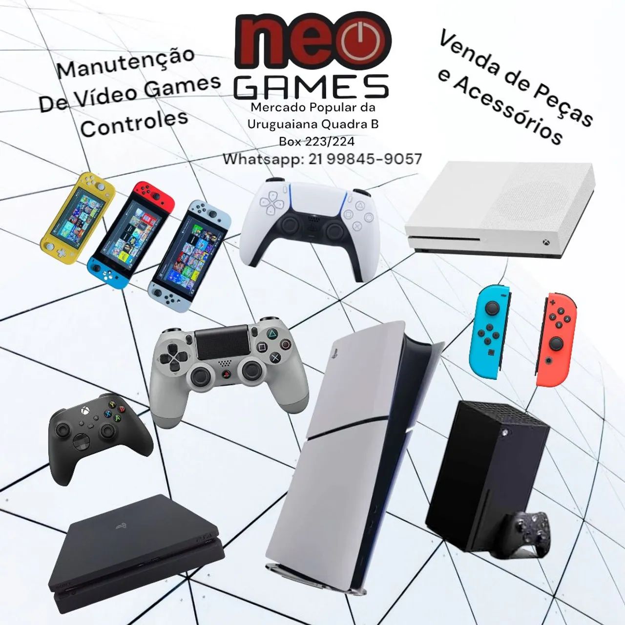 Conserto Manutenções Controles e Vídeo Games 