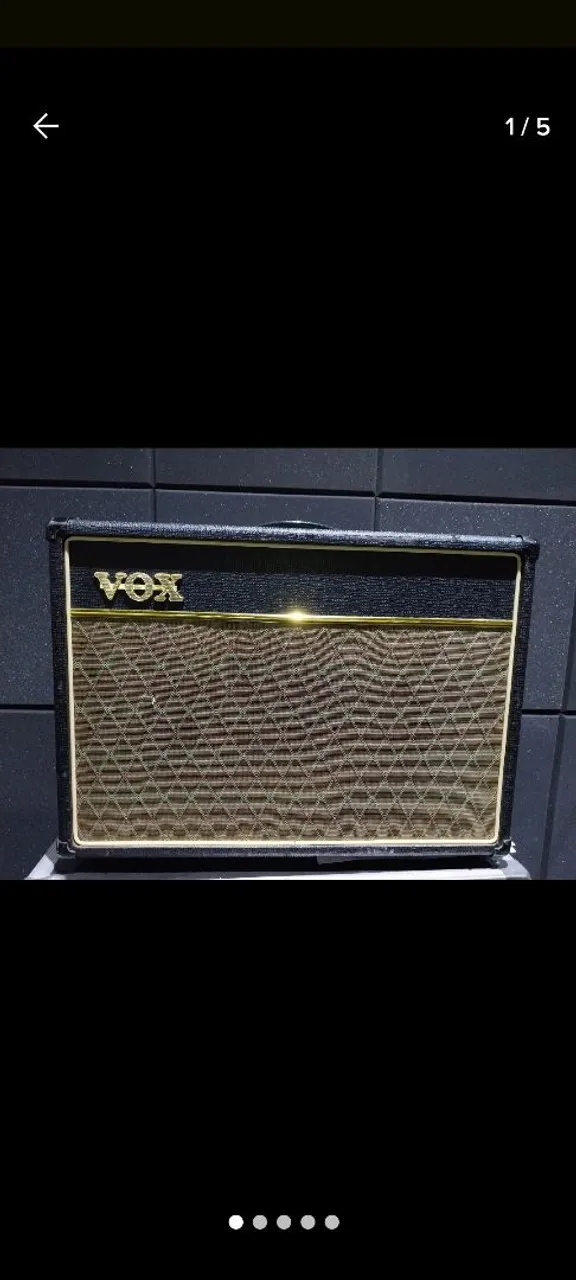 Amplificador VOX Ac15 valvulado