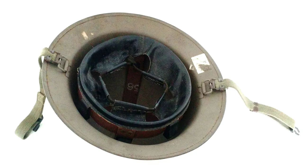 Capacete Americano Antigo em Aço, Primeira Guerra Mundial  - Foto 2