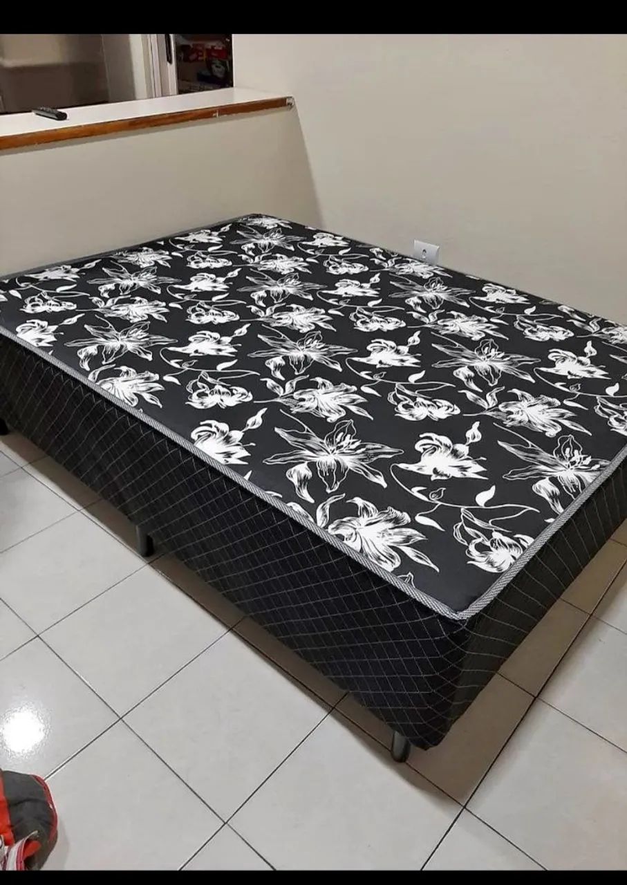 Cama Box Casal com Colchão Ortopédico FRETE GRÁTIS  - Foto 2