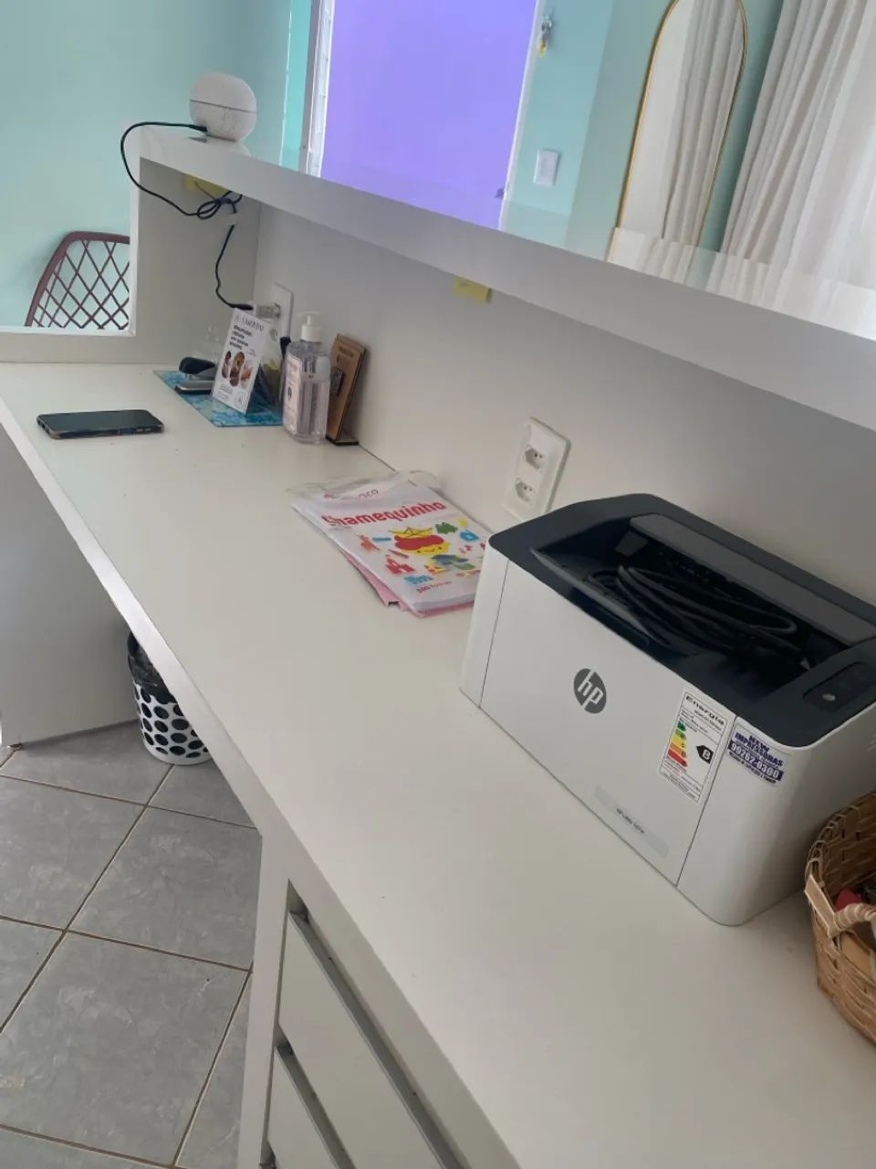 Balcão branco para organização - Foto 4